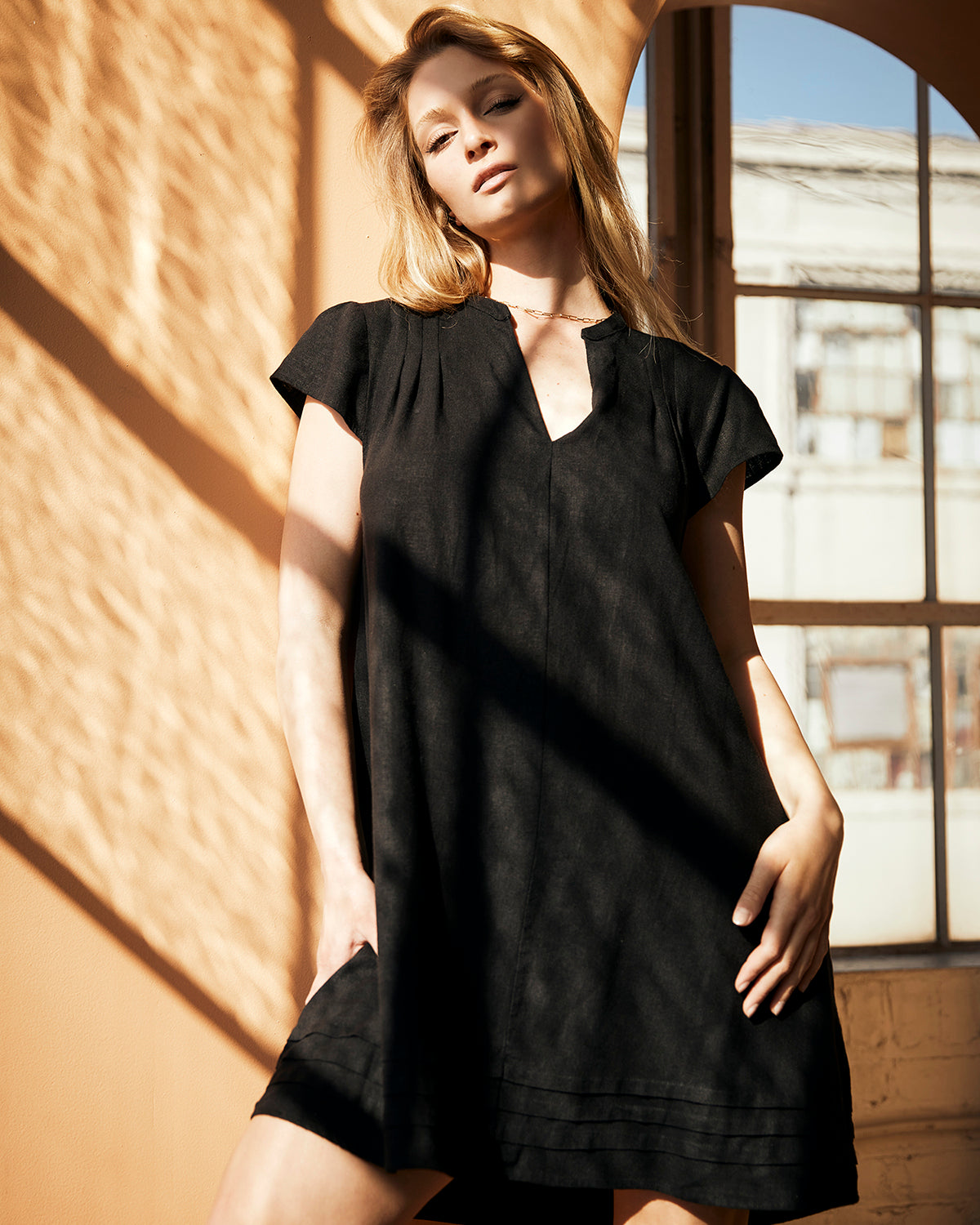 AVA Cap Sleeve Shift Dress, 3 Colors 4OURDREAMERS AVA Cap Sleeve Shift Dress, 3 Colors 4OURDREAMERS