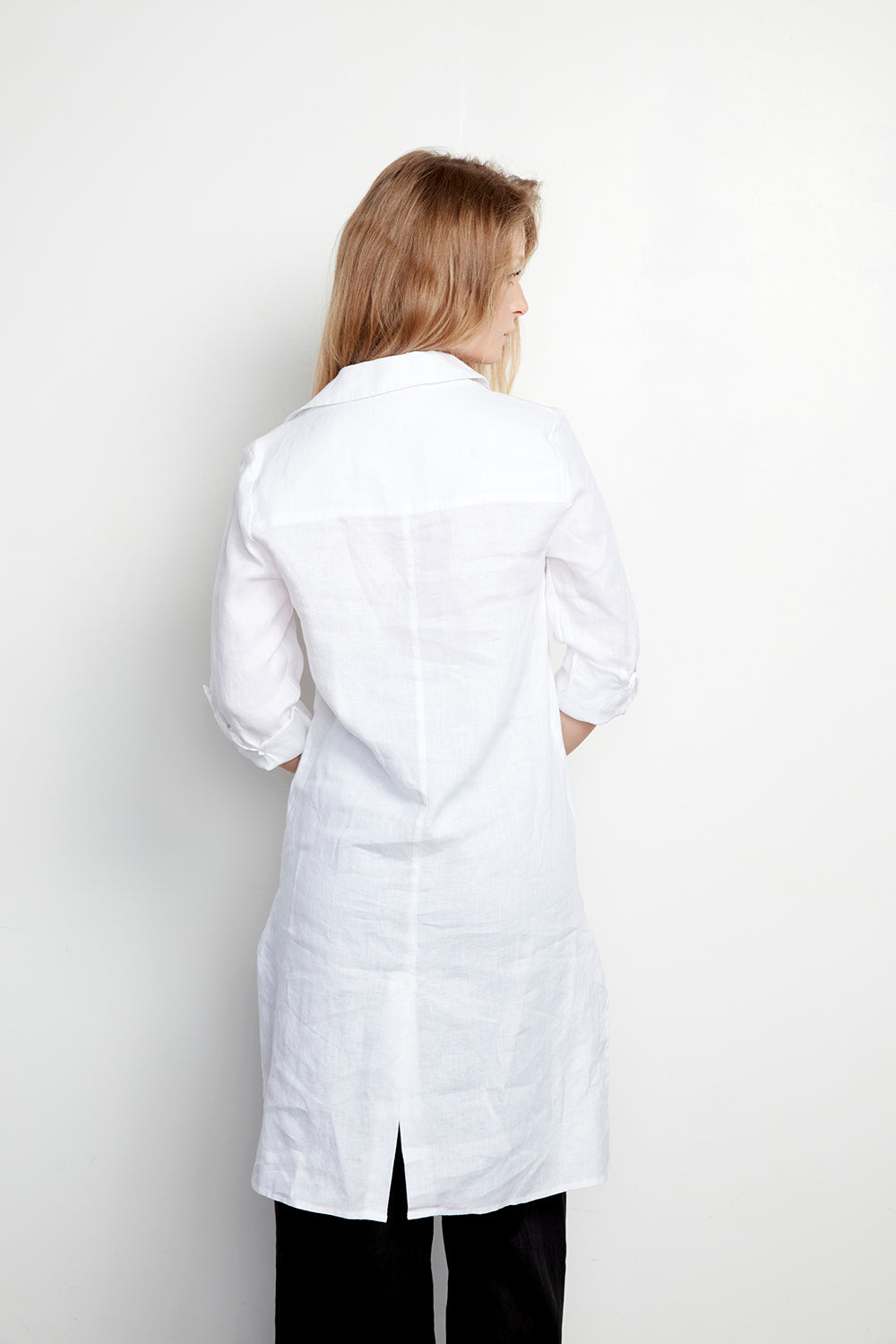 NIKKI Linen Button Tunic, 2 Colors