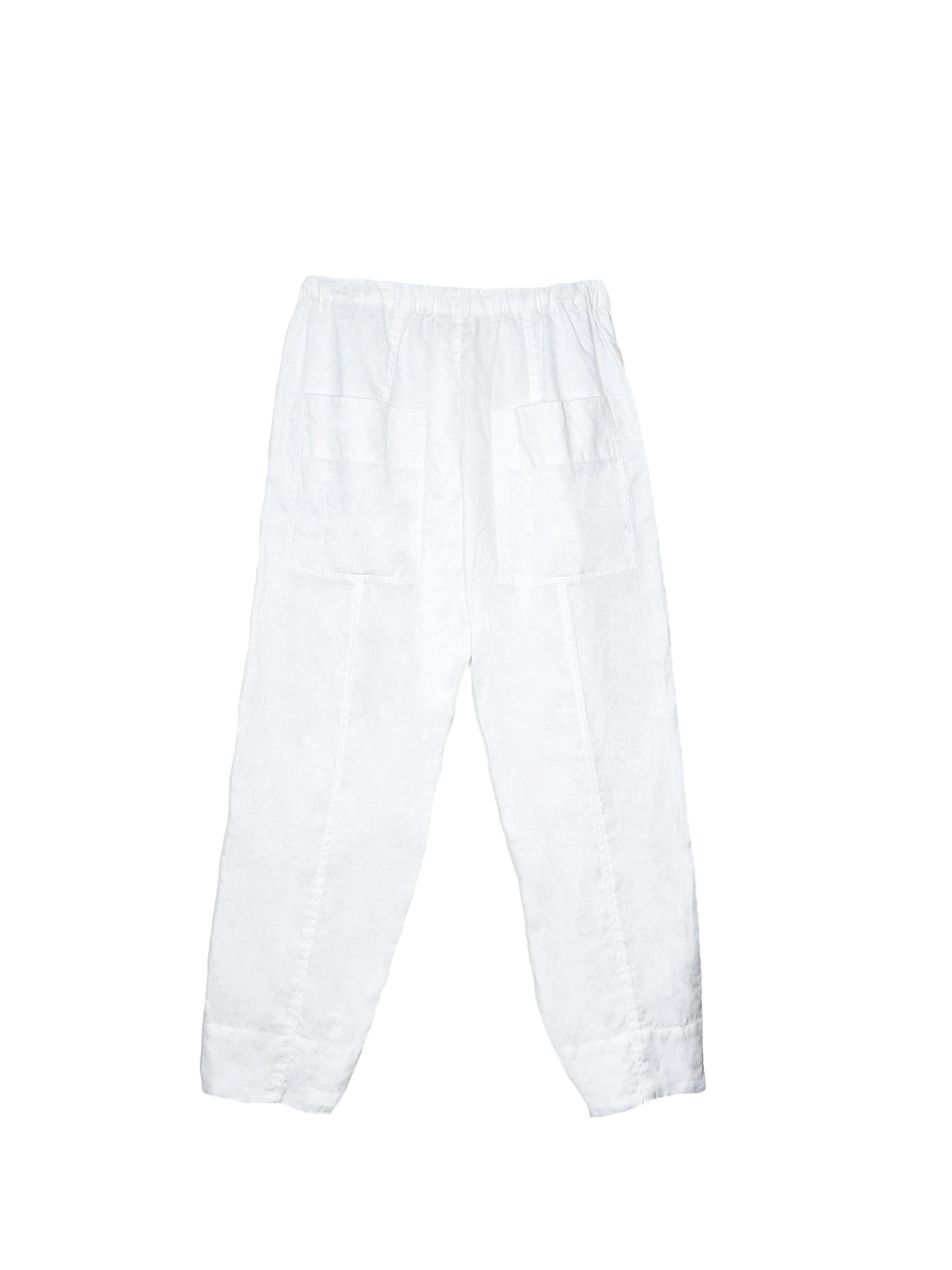 Brooke Barrel Pant | White