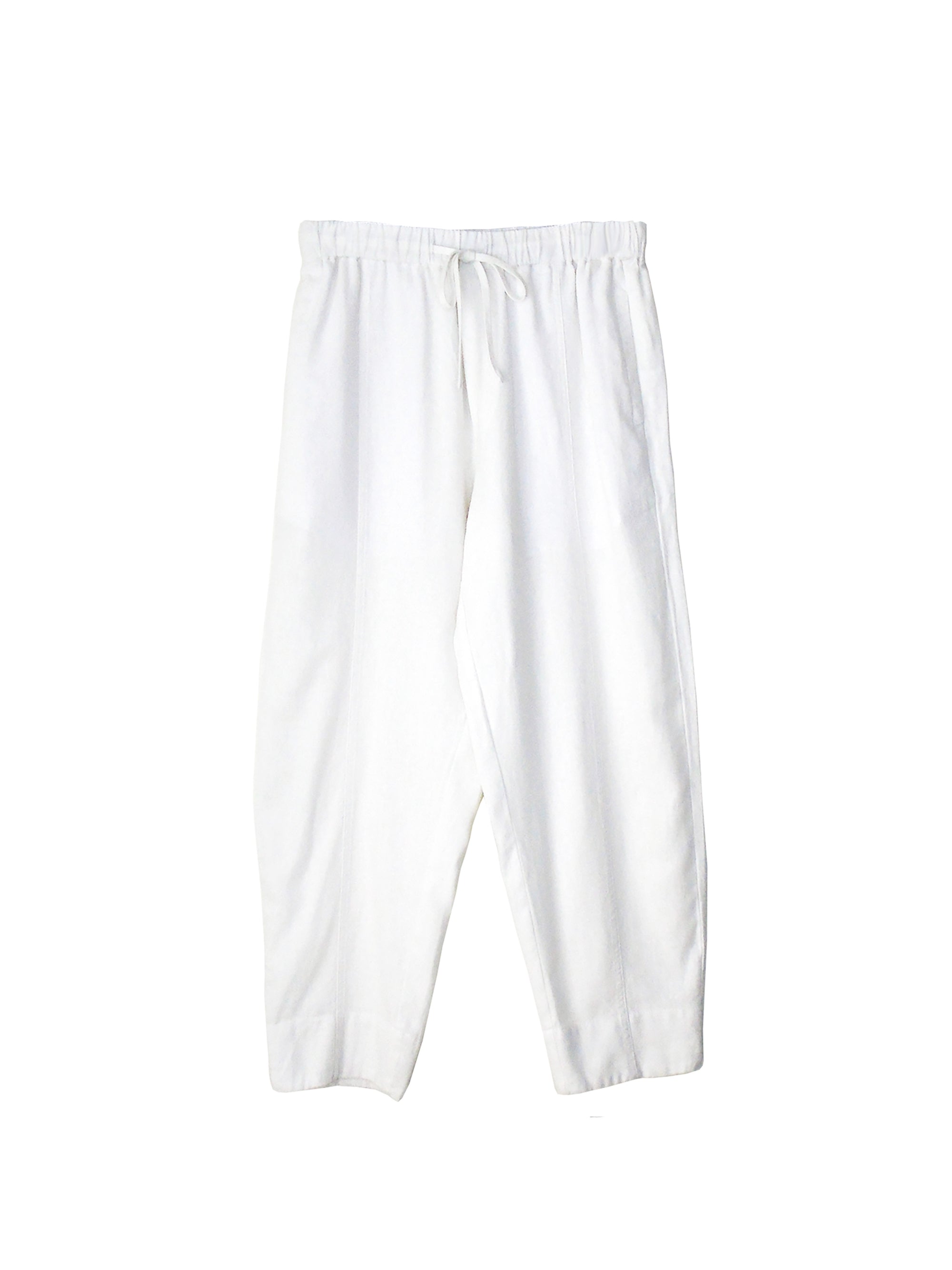 Brooke Barrel Pant | White