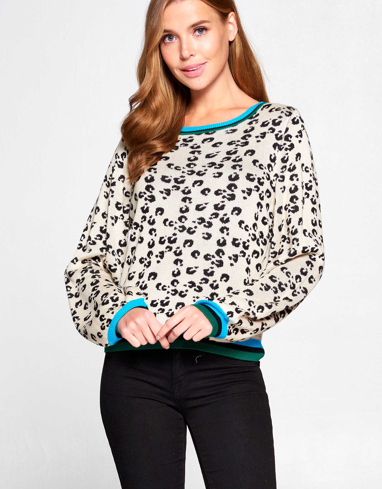 Cheetah Jacquard Knit Sweater | FINAL SALE