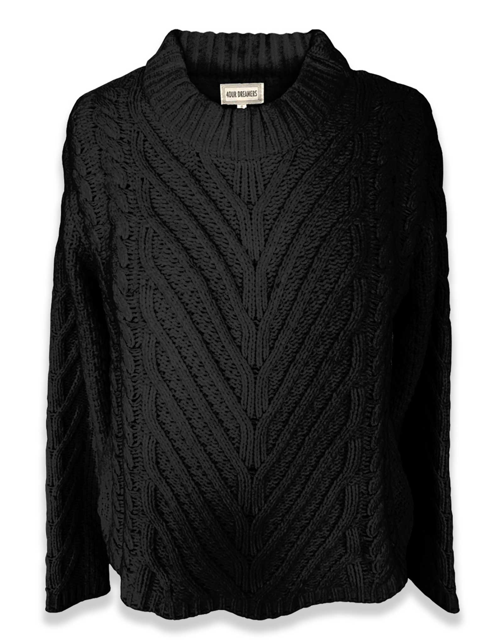 Cable Knit Sweater | Black | FINAL SALE