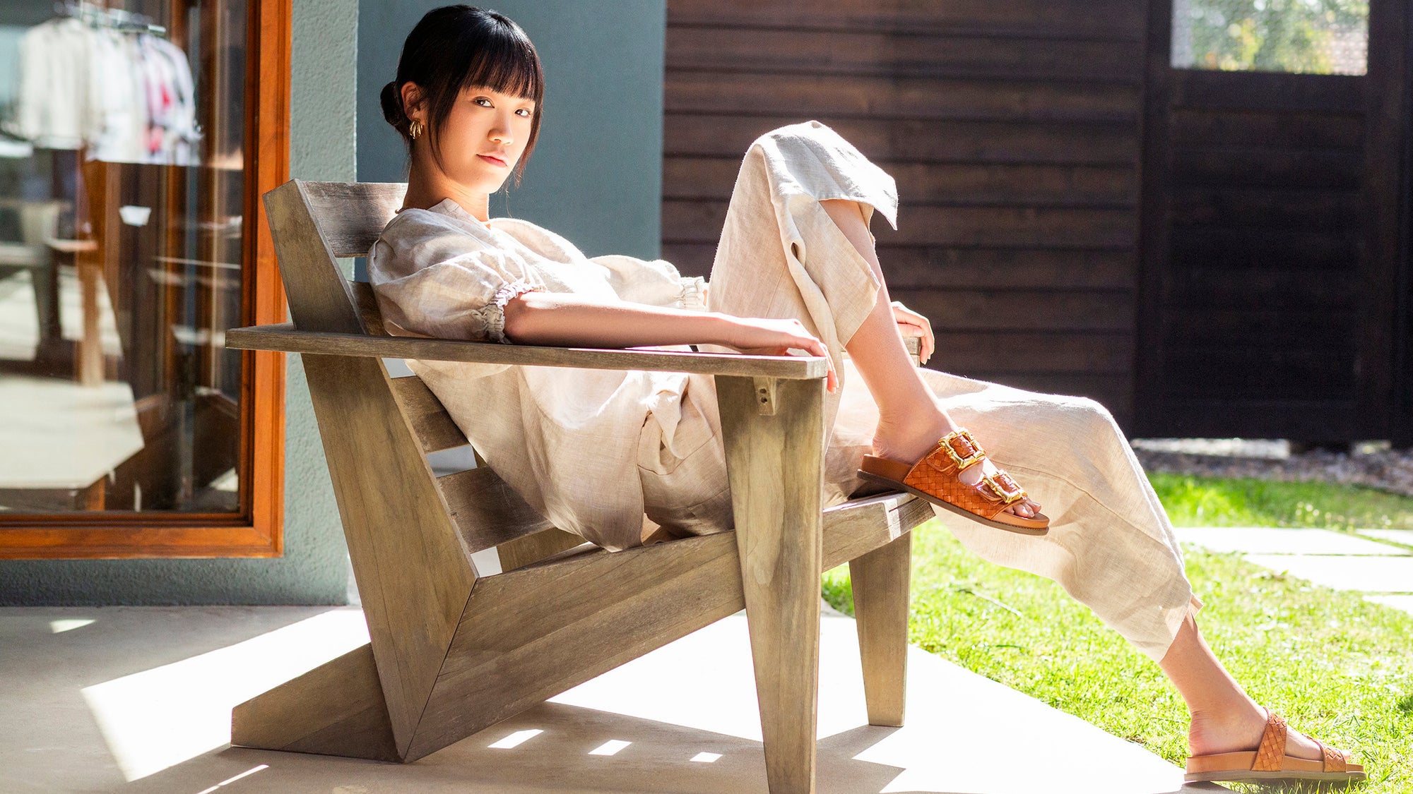 Brooke Barrel Pant | White
