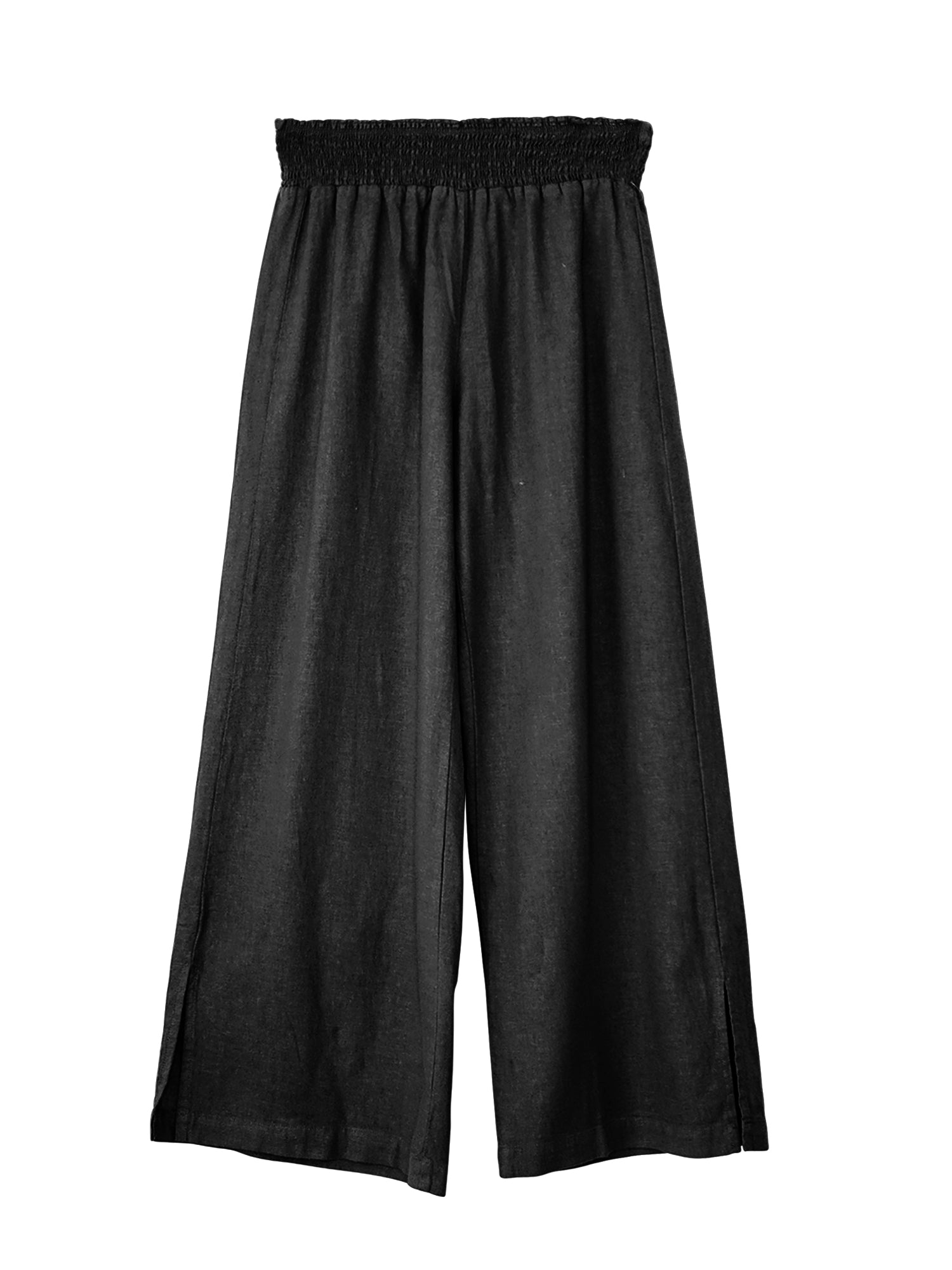 MARNI Linen Smocked Waist Crop Pant, 4 Colors