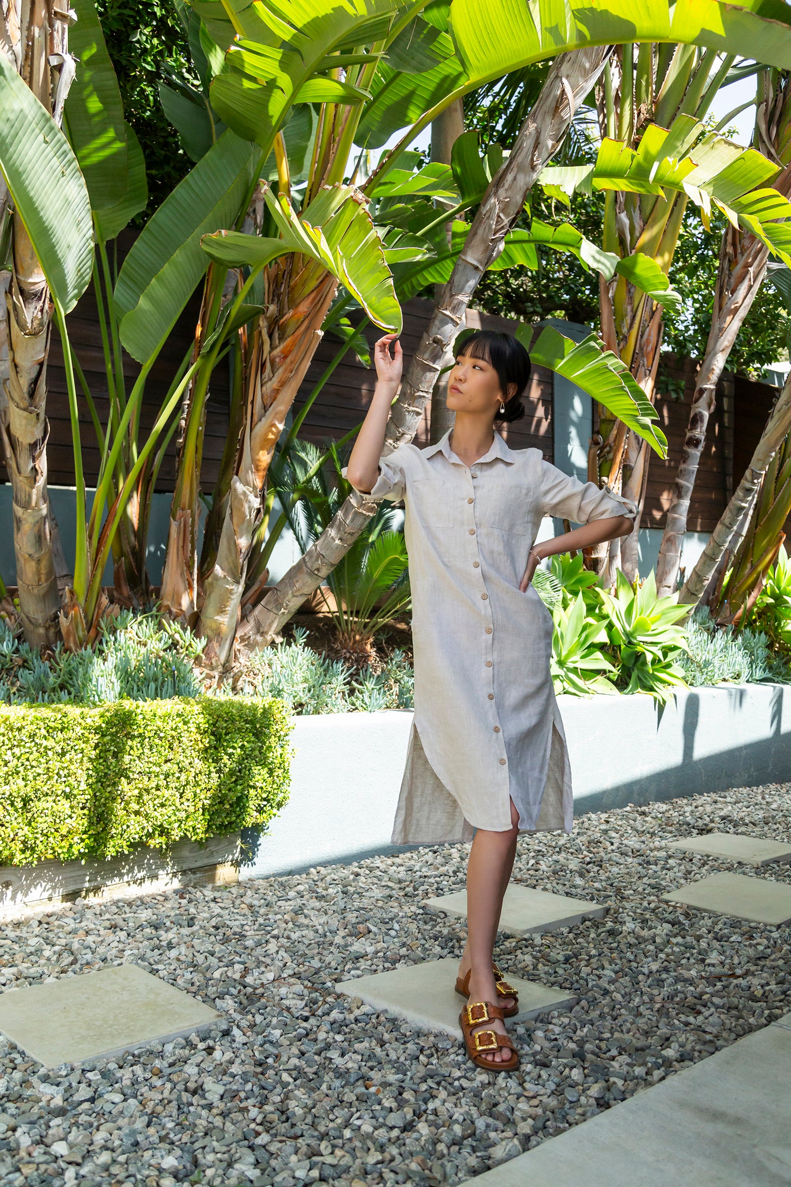 JENNA Long Shirt Dress | 100% Linen – 4OURDREAMERS