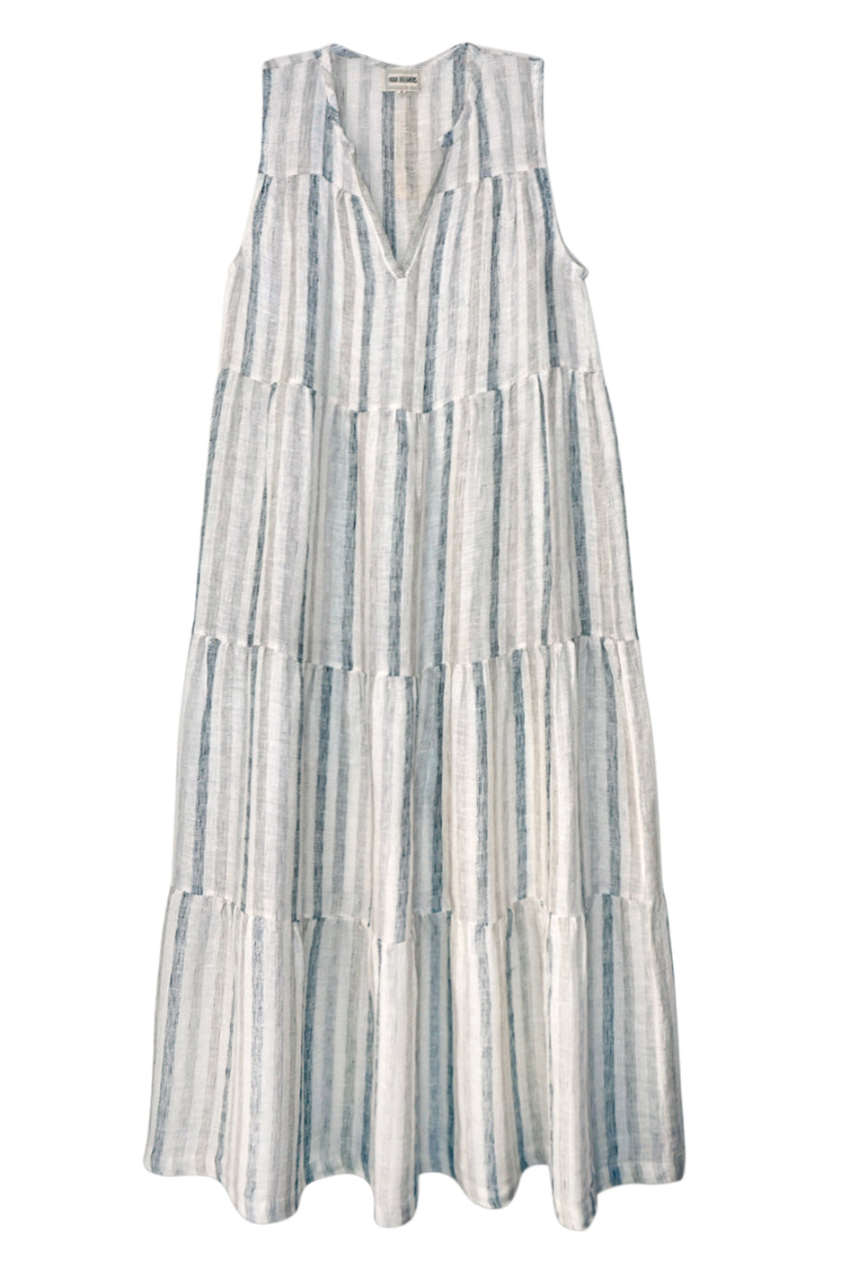 sheer stripe maxi dress Striking Statement Stretch Knit Sheer Stripe Maxi Dress in Black, Medium