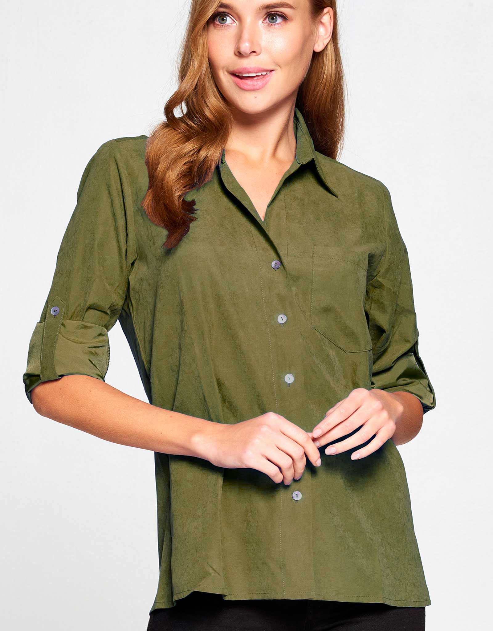 Cupro Button Down Shirt | ARMY