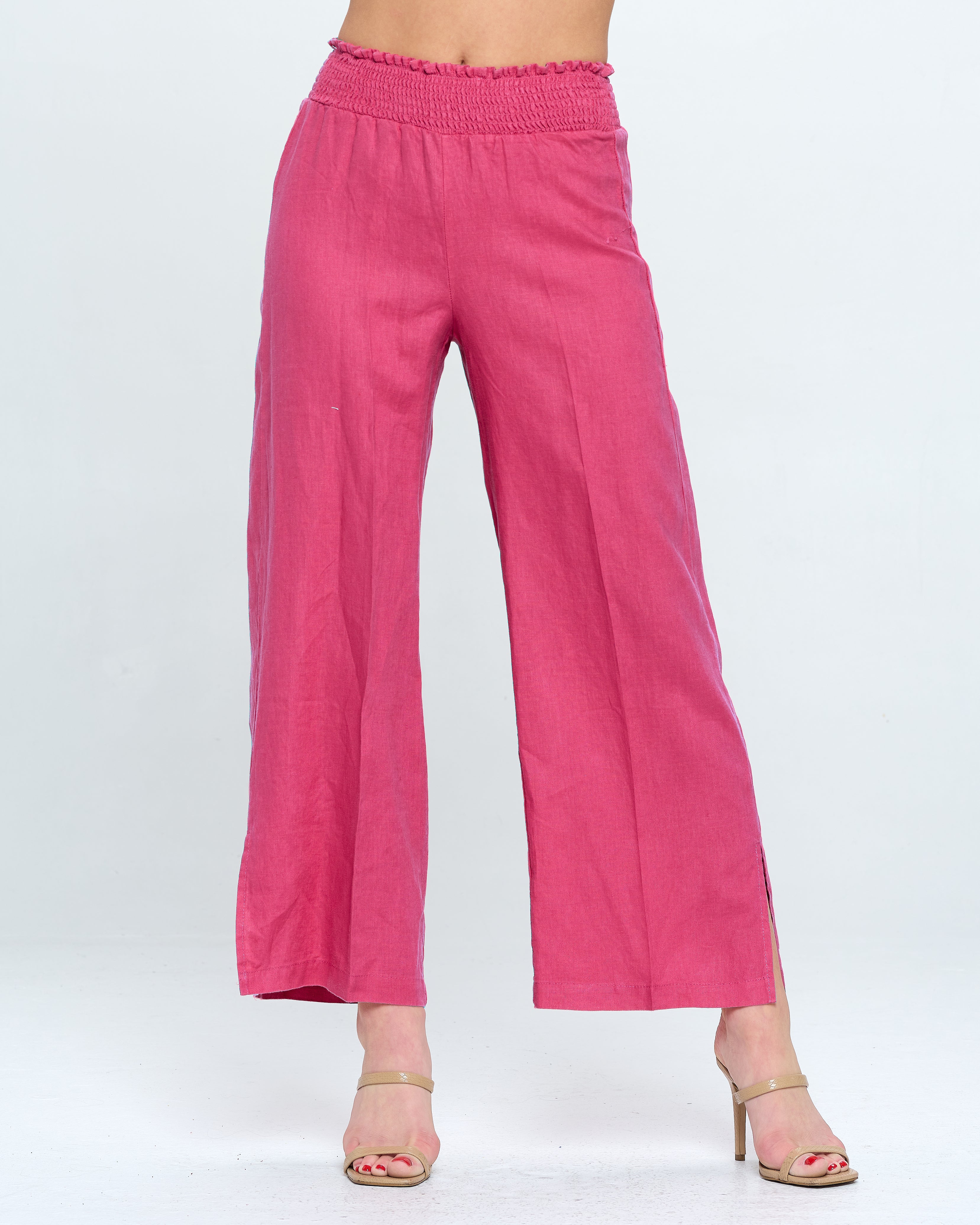 MARNI Linen Smocked Waist Crop Pant, 4 Colors – 4OURDREAMERS