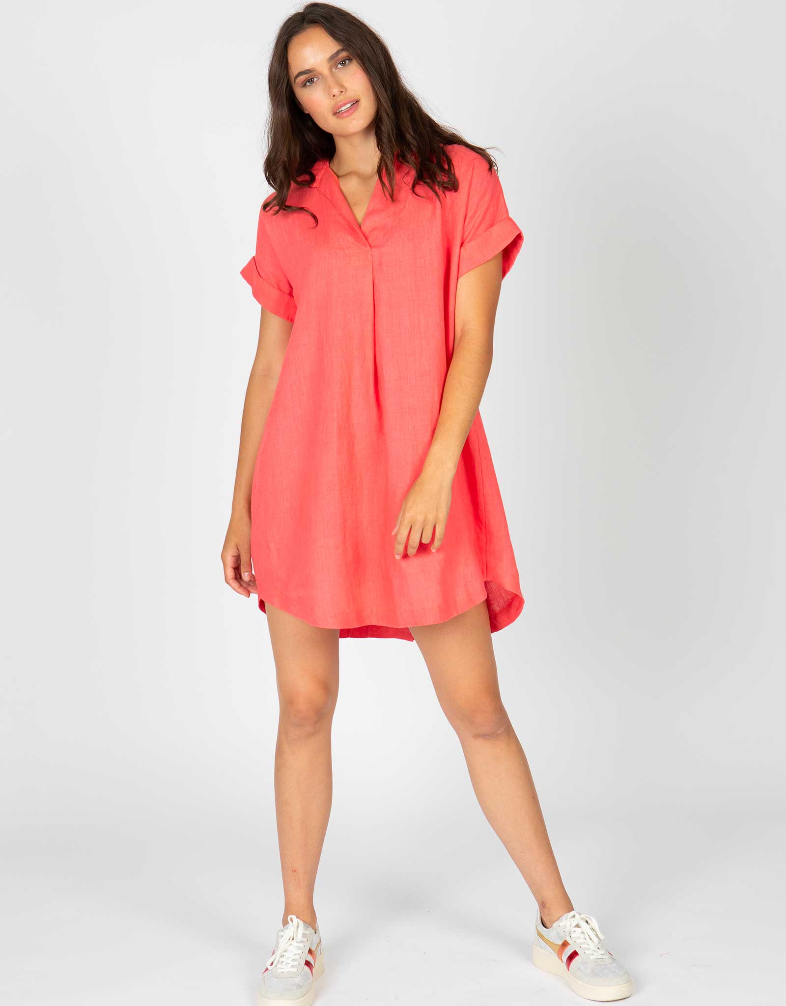 Short Sleeve Popover Dress | Rouge