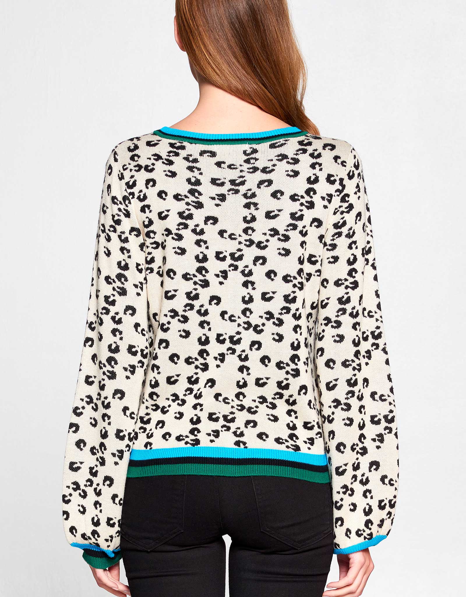 Cheetah Jacquard Knit Sweater | FINAL SALE
