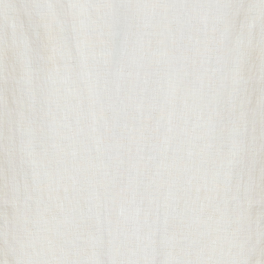Linen Foldover Waist Short | Natural